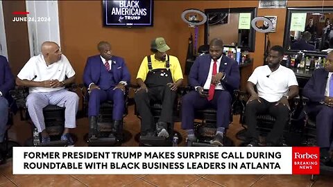 BREAKING NEWS: Trump Makes Surprise Call During Roundtable With Black Business Leaders In Atlanta