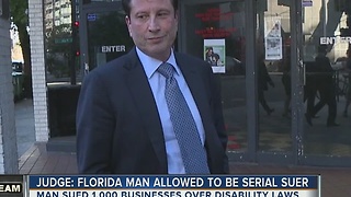 Federal Judge: Florida's most prolific ADA plaintiff did not sue in bad faith