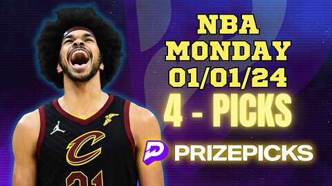 #PRIZEPICKS | BEST PICKS FOR #NBA MONDAY | 01/01/24 | PROP BETS | #BESTBETS | #BASKETBALL | TODAY
