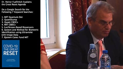 CBDCs | "Cash Is to Be Abolished and Replaced By a Digital Currency. This Will Be Allocated to Or Taken Away from Every Person In the World Who Can Then Be Found Anywhere At Anytime Via Various Tracking Systems." - Dr. Reiner Fuellmich