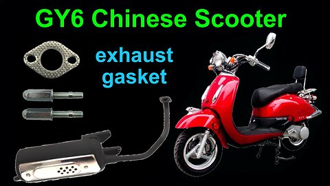 How to replace the exhaust gasket on a 150cc GY6 Chinese scooter