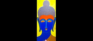 Buddha AcrylicPainting|A Serene Acrylic Painting of Buddha