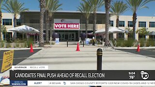 Recall candidates final push