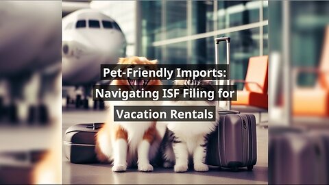 Compliance Essentials: ISF Filing for Pet-Friendly Vacation Rentals