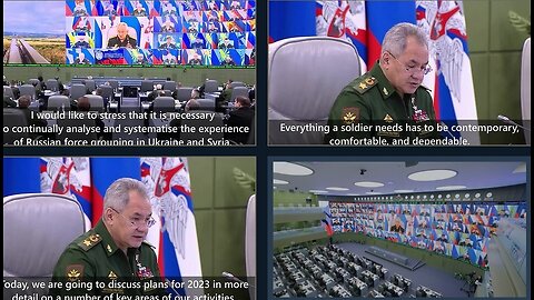 Russian Defence Minister General of the Army Sergei Shoigu holds special teleconference