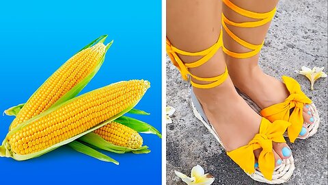 SANDALS MADE OF CORN || DIY Footwear from Unexpected Materials