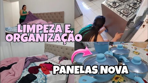 LIMPEZA E ORGANIZAÇÃO NA CASA +PANELAS NOVAS