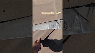 Unprofessional Roof Repairs Apparent at Home Inspection