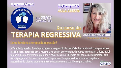 Programa Conversa de Domingo com Angélica Valverde, Terapêuta Holística.