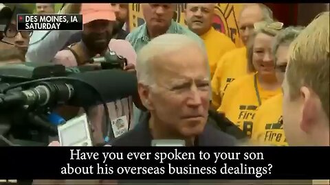 Joe Biden denying having any knowledge of Hunter Biden’s business dealing in the Ukraine