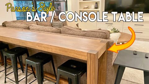 Building a Console Table that DOUBLES AS A BAR! 🍺