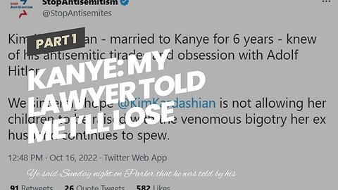 Kanye: My Lawyer Told Me I’ll Lose Custody of My Kids If I Keep Up The ‘Anti-Semitic Rhetoric’