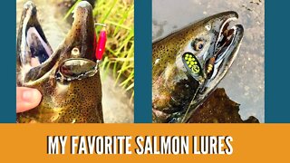 My Favorite Salmon Lures / Best Lures For Salmon River Fishing / How To Catch River Salmon