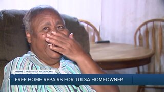 Tulsa homeowner gets free home repairs