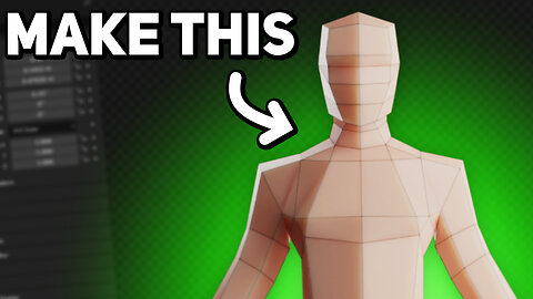 Make Low Poly Characters in Blender!