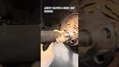 Quick Fix: Tightening an Axle Nut on a Wheel Hub Bearing! #shorts #automotiverepair