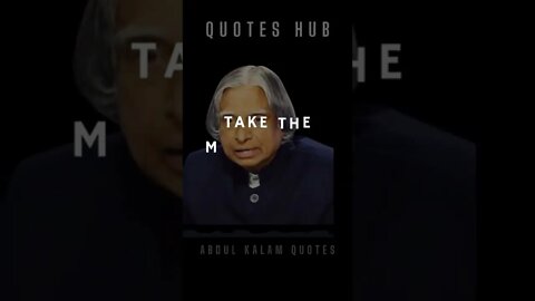 One of the Most Inspiring Quotes from APJ Abdul Kalam || #quotes || #shorts