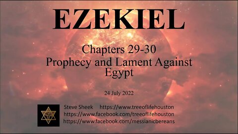 Ezez 29 Prophecy and Lament Against Egypt