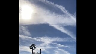 Chemtrails 12-31-23, 10am My Front Door Aluminum, Strontium, Barium! Toxic Skies! Below New Orleans