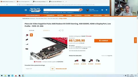 Comprei a RX 6400, nova placa de vídeo de barata da AMD, será um custo beneficio, vale a pena?