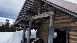 WINTER SNOW HIKING to RUSTIC Brandenburg Log Cabin Shelter! | Ray Benson Sno-Park 4K Central Oregon