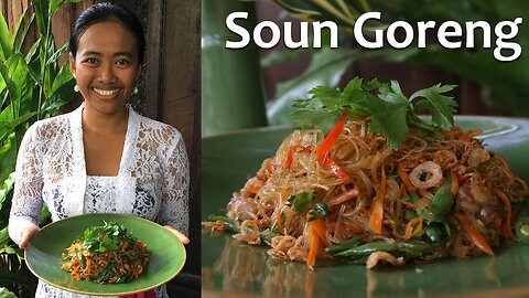 Indonesian Style Stir Fry Glass Noodles (Soun Goreng or Tumis Soun)