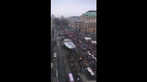 Austria yesterday Largest protests in the Country's entire history