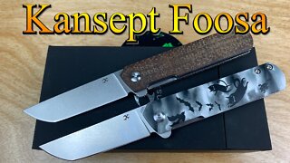 Kansept Foosa / includes disassembly / lightweight carry EDC !
