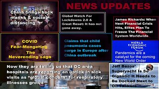 China Brings Backs Masks, Social Distancing; Pandemics, Catalyst For NWO & More News