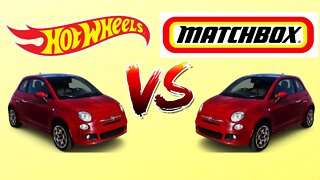 Comparativo entre o Fiat 500 da Hot Wheels x Matchbox. Qual é melhor?