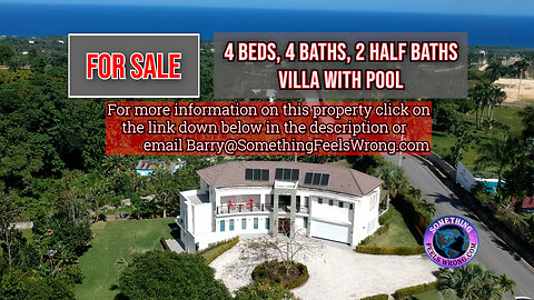 Real Estate For Sale: 4 Bedrooms, 4 Bathrooms, 2 Half Baths Villa with Pool