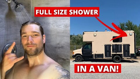 Full Size Shower In A Luxury Box Van / Tiny House On Wheels