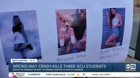 Friends recall last hours spend with three GCU students killed in wrong-way crash