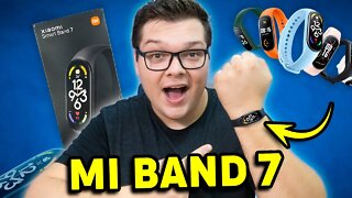 CHEGOU! MI BAND 7 | + DE 100 MODOS DE ESPORTES E 15 DIAS DE BATERIA!