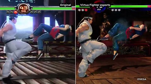 [Virtua Fighter esports] Graphic comparison video 『バーチャファイターeスポーツ』グラフィック比較映像