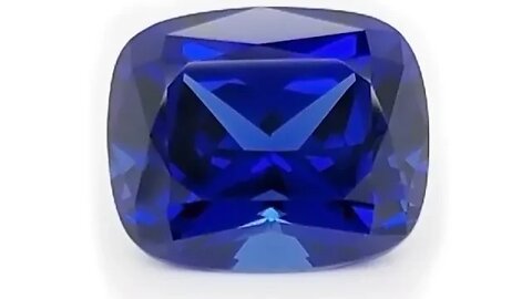 Chatham Antique Cushion Blue Sapphire: Lab grown antique cushion cut blue sapphire