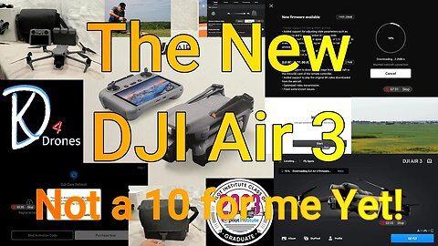 The New DJI Air 3 Not a 10 for me Yet!