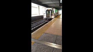 New jersey transit passenger train arriving at Secaucus junction