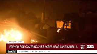 French Fire covering 2,155 acres near Lake Isabella