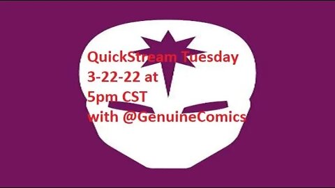 QuickStream with @GenuineComics! Talking PERFECT 10, his start, and writing!
