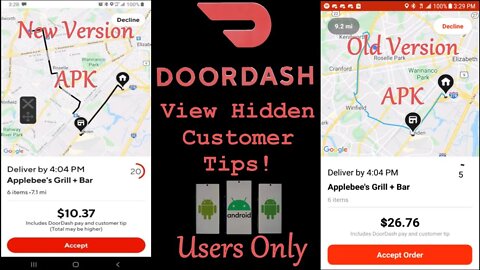 DoorDash View Hidden Customer Tips!!! 💵☝️😎👍🏦