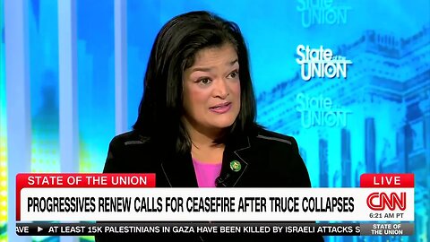 Democrat Rep. Pramila Jayapal Disputes Hamas Regime Would Remain In Place In Gaza If Israel Quit