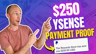 $250 ySense Payment Proof in 2023 (PayPal Proof)