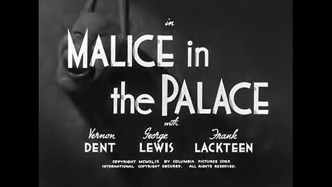 The Three Stooges - Malice In The Palace (1949)