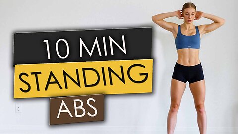 TOP 10 STANDING ABS EXERCISES TO DO AT HOME | SMALL WAIST & FLAT BELLY |