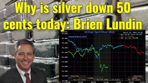 Why is silver down 50 cents today: Brien Lundin
