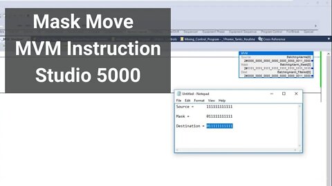 Mask Move Instruction In Studio 5000 | How MVM instructions Work