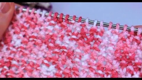 How to knitting moss stitch simple tutorial for beginners