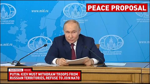President Putin names conditions for Ukraine peace talks June 14th 2024