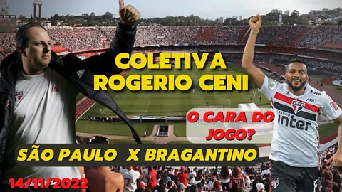 Pós Jogo COLETIVA ROGERIO CENI | AO VIVO | São Paulo 3 x 0 Bragantino - Campeonato Brasileiro 2022